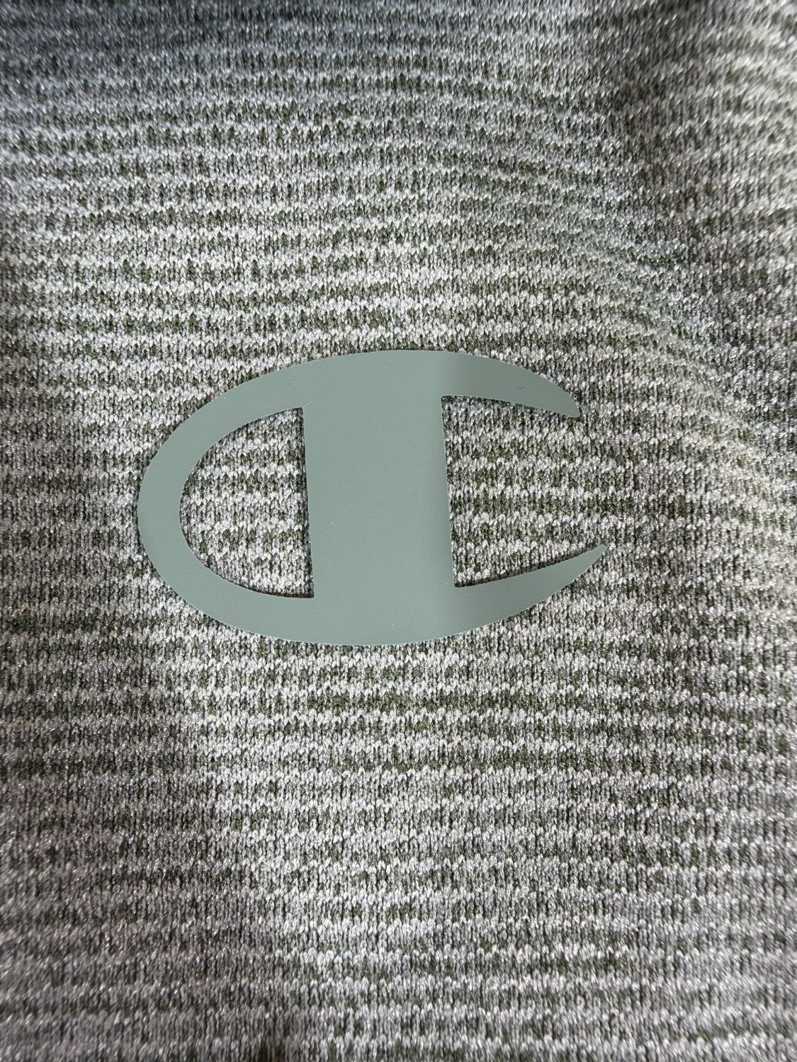 Champion Double Dry Men's T-Shirt Large L Gray Heather Moisture Wicking Athletic