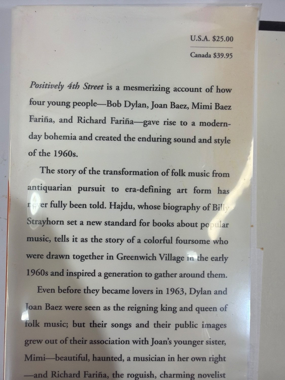David Hajdu Positively 4th Street: The Lives and Times of Joan Baez, Bob Dylan