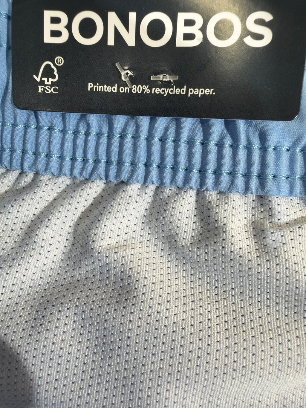 Bonobos Men's Swim Trunks XXL Blue Marlin Fish Print 7 Inch Inseam Mesh Liner