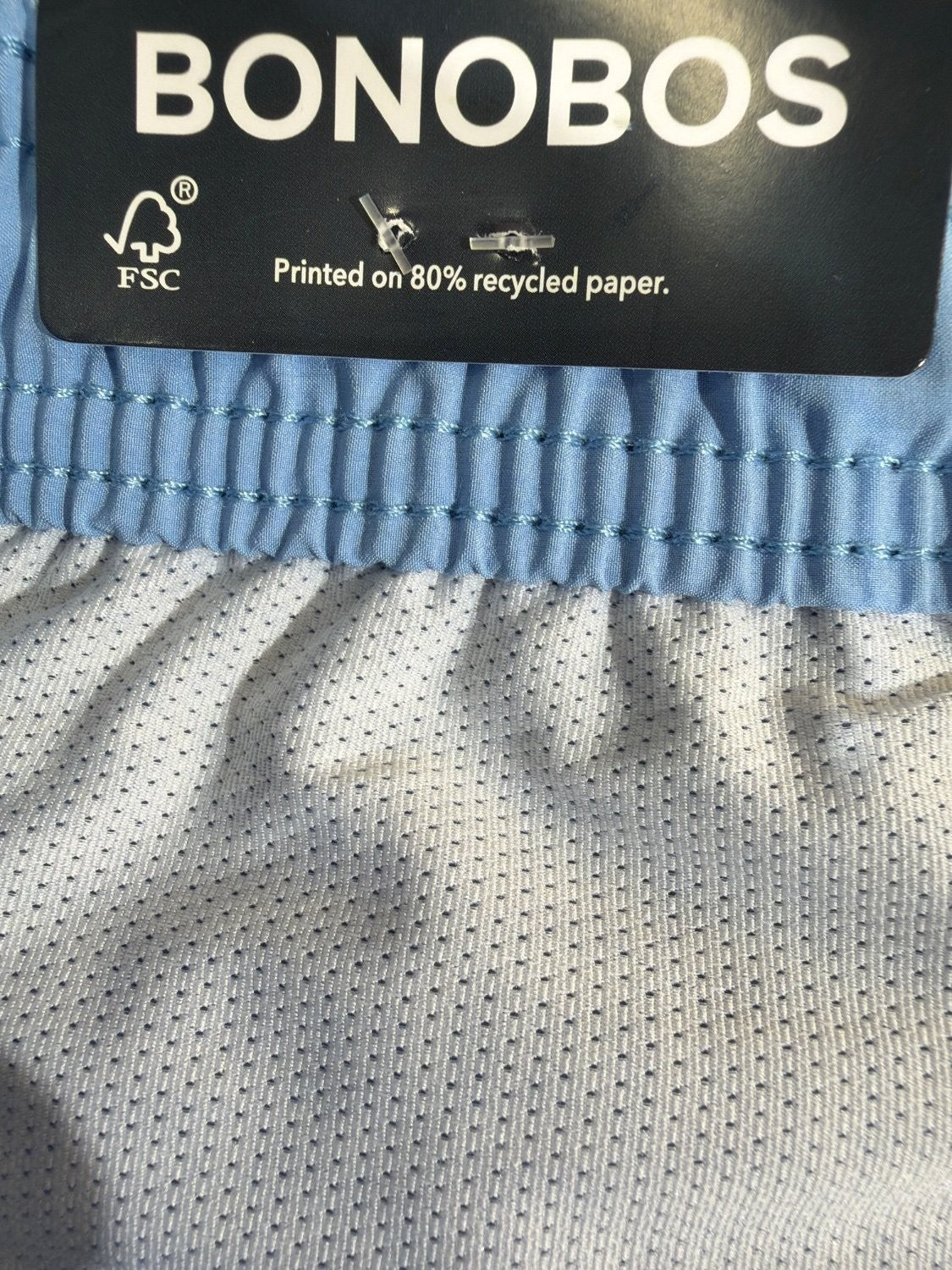Bonobos Men's Swim Trunks XXL Blue Marlin Fish Print 7 Inch Inseam Mesh Liner