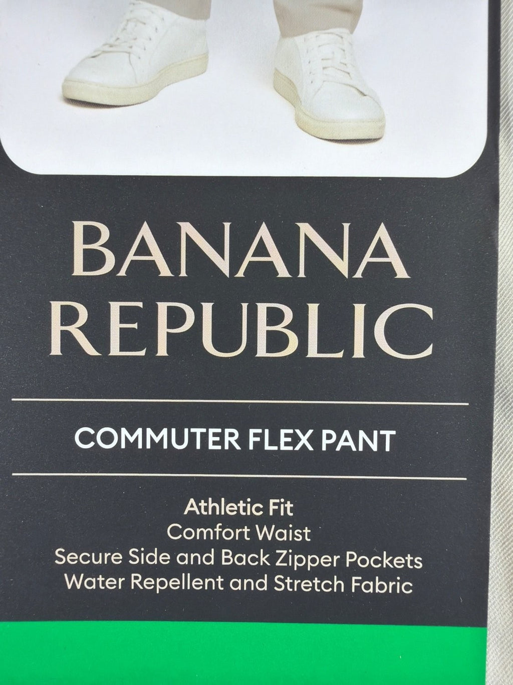 Banana Republic Commuter Flex Pants Men 38x32 Athletic Fit Tan Stretch Chino NWT