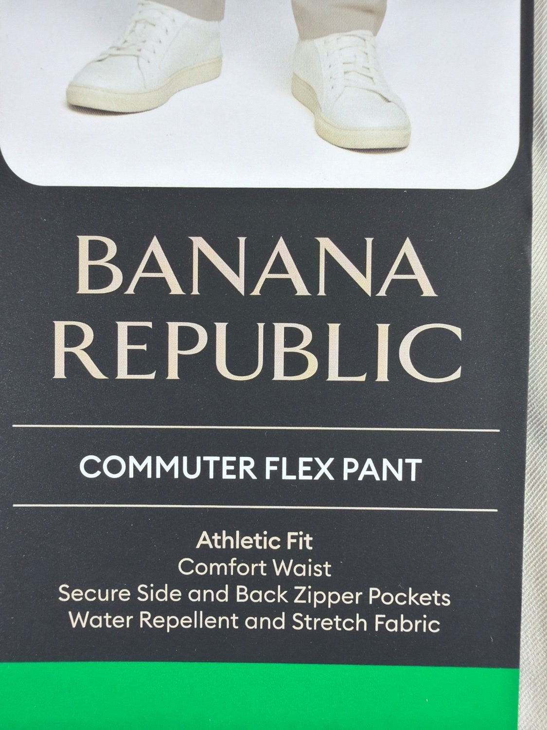 Banana Republic Commuter Flex Pants Men 38x32 Athletic Fit Tan Stretch Chino NWT