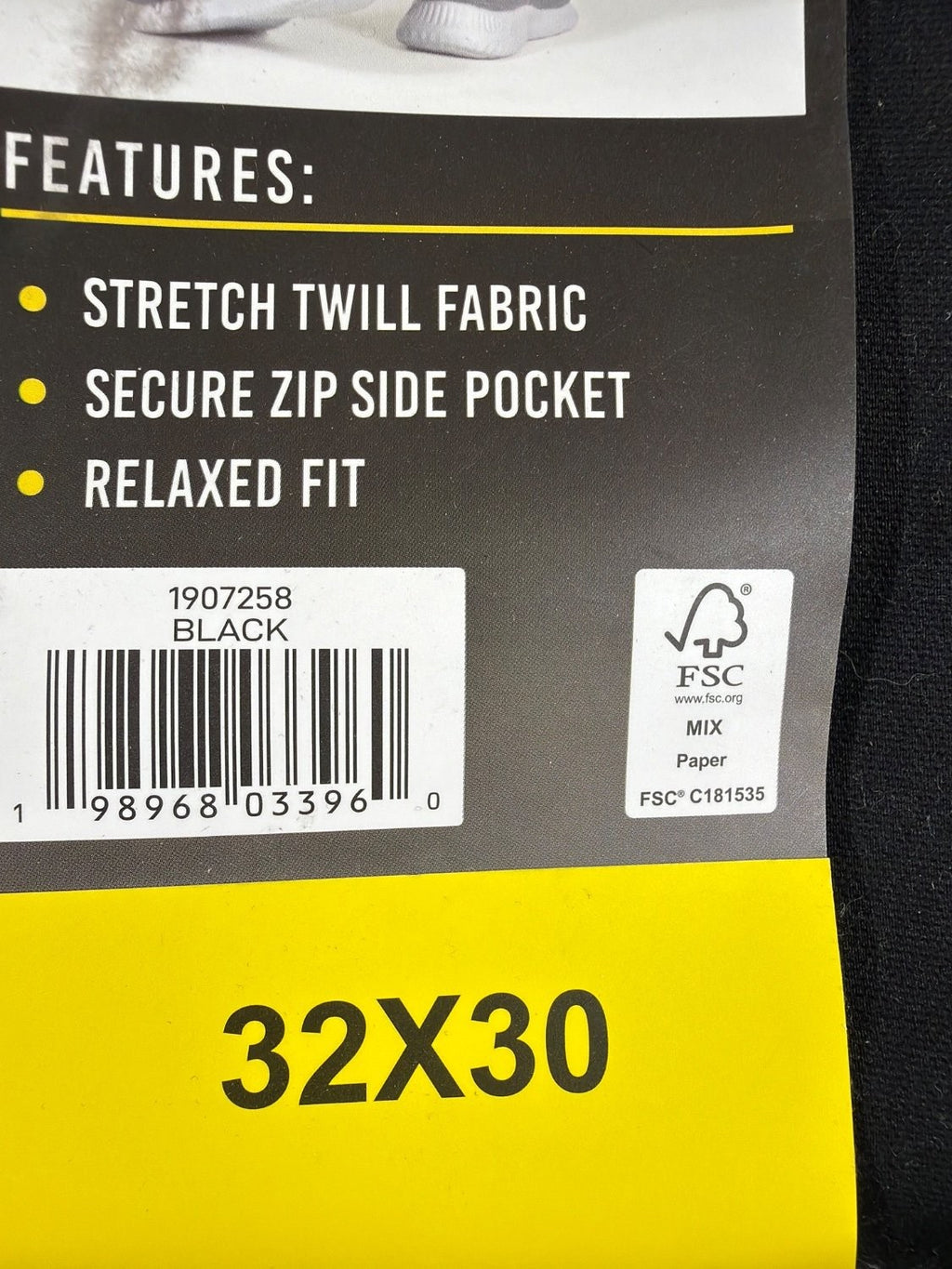 Colorado Clothing Men's Utility Pant 32x30 Black Relaxed Fit Stretch Twill New