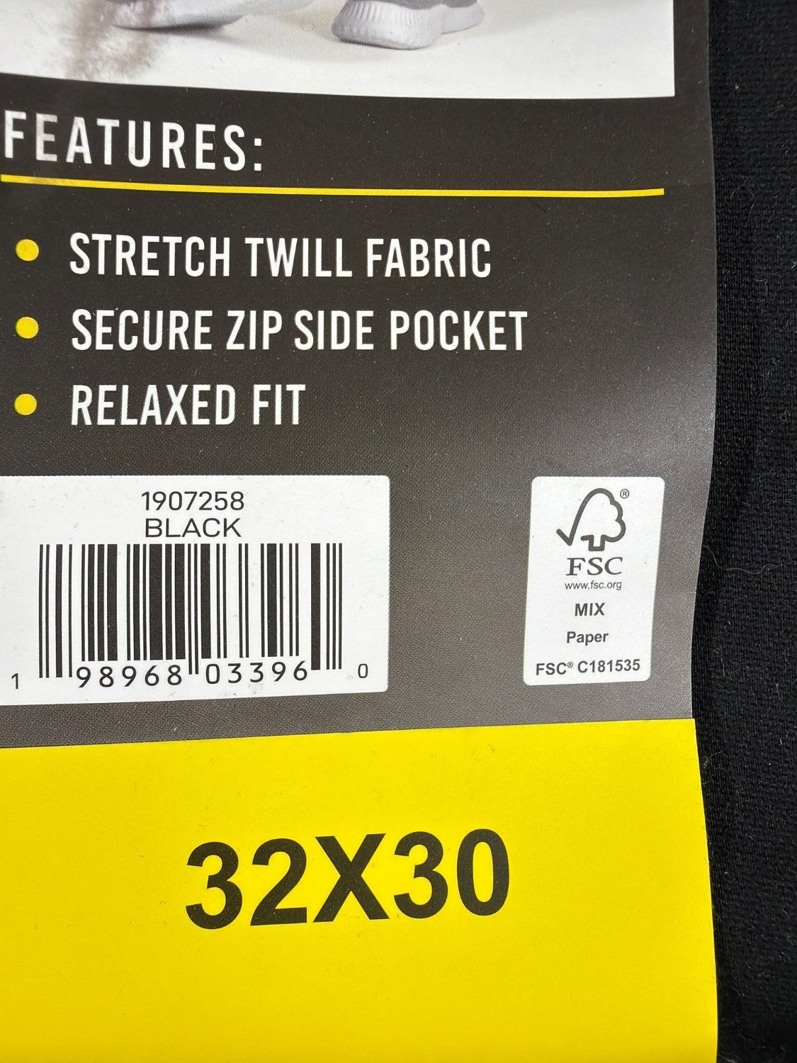 Colorado Clothing Men's Utility Pant 32x30 Black Relaxed Fit Stretch Twill New
