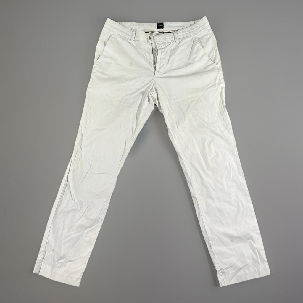 HUGO BOSS Kane Pants Men 32x31 Light Khaki Tan Stretch Golf Chino *Needs Button
