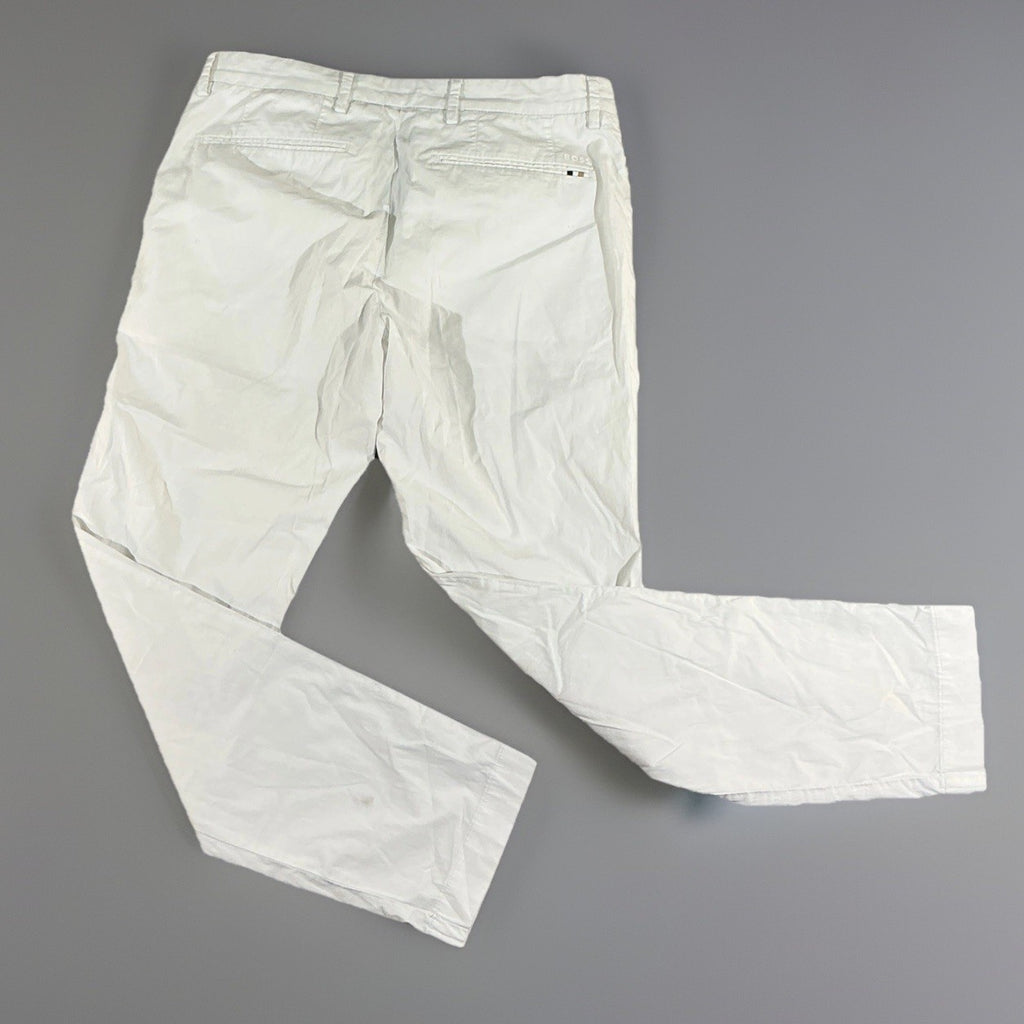 HUGO BOSS Kane Pants Men 32x31 Light Khaki Tan Stretch Golf Chino *Needs Button