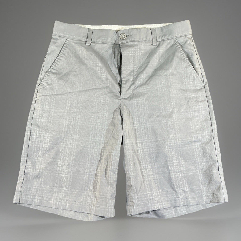 GREY NORMAN BLACK GREY WHITE PLAID SHORTS SZ 30 Men’s Fashion