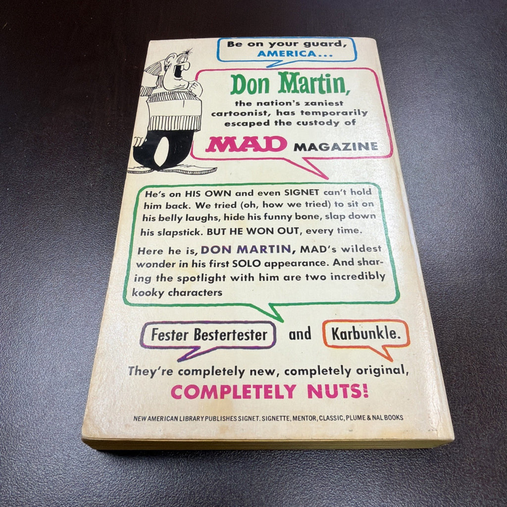 1962 DON MARTIN STEPS OUT Mad's Maddest Artist Signet Paperback Fisherman