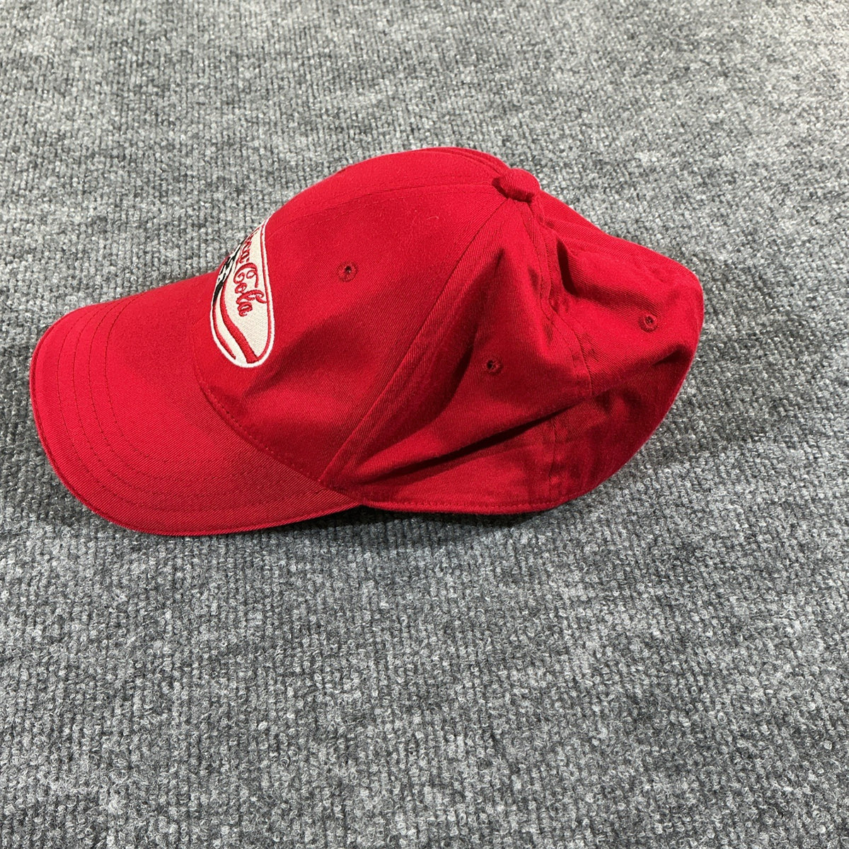 Coca Cola Hat Cap Adult Red Recycled Plastic Bottle Baseball Adjustable
