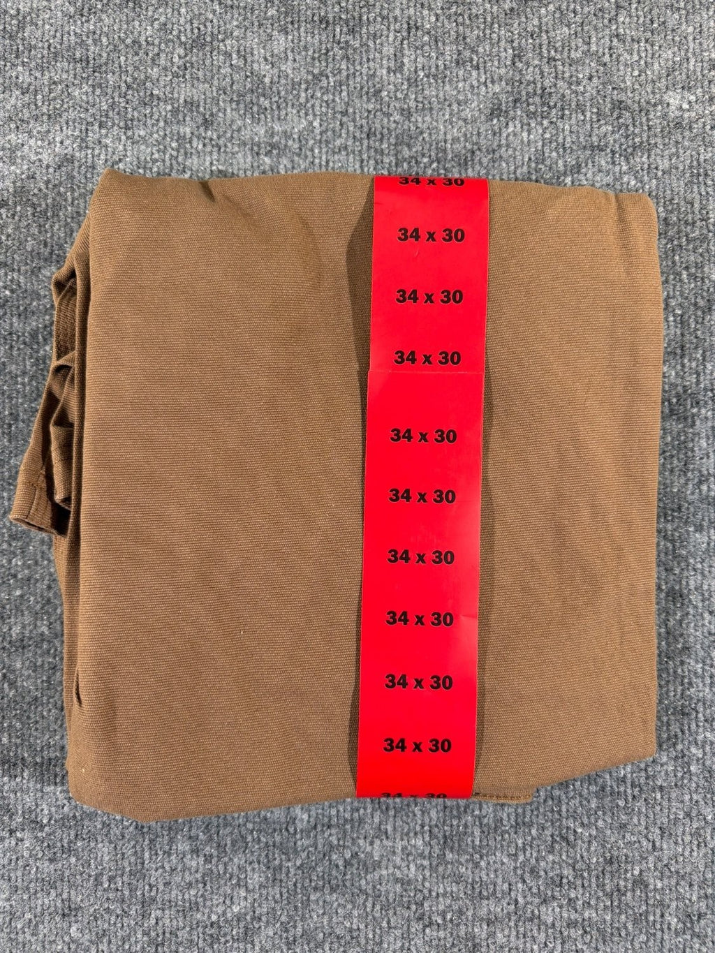 Caterpillar Flex Waistband Utility Pant Men 34x30 Brown Canvas Work MPN 1752054