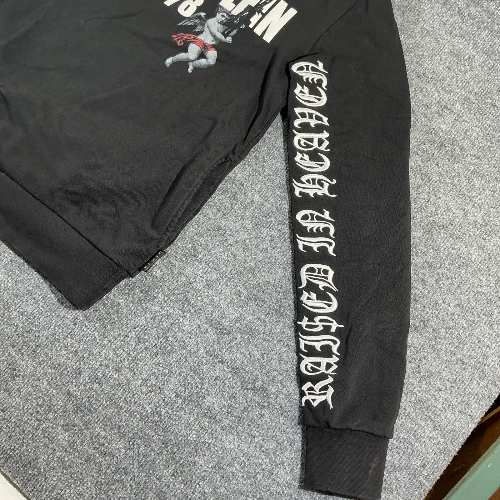 Philipp Plein Sweater hoodie Large Distressed FASHION SIZE M COLLECTIBLE