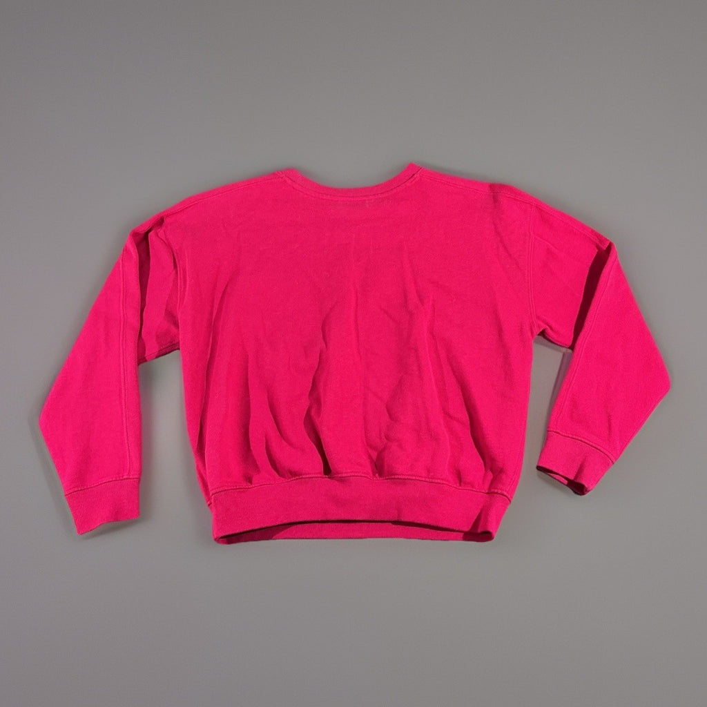 Polo Ralph Lauren Pink Logo Fleece Pullover Sweatshirt Girls Size LG 12-14 Urban