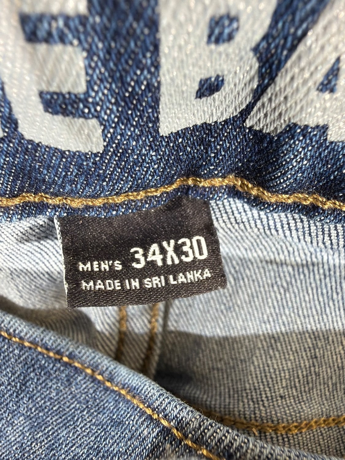 Eddie Bauer Straight Fit Men's Jeans 34x30 Medium Wash Blue Stretch Denim EU 34