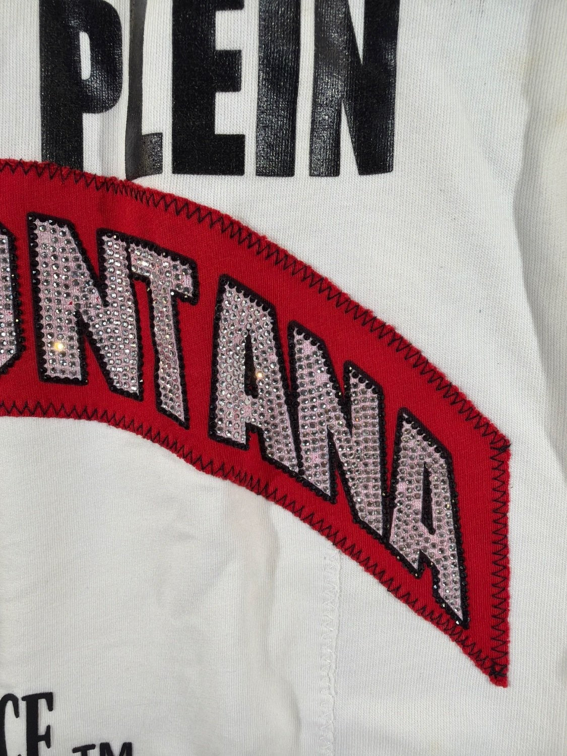 Philipp Plein Scarface Tony Montana Jogger Sweatpants MJT1263 White Men Size S