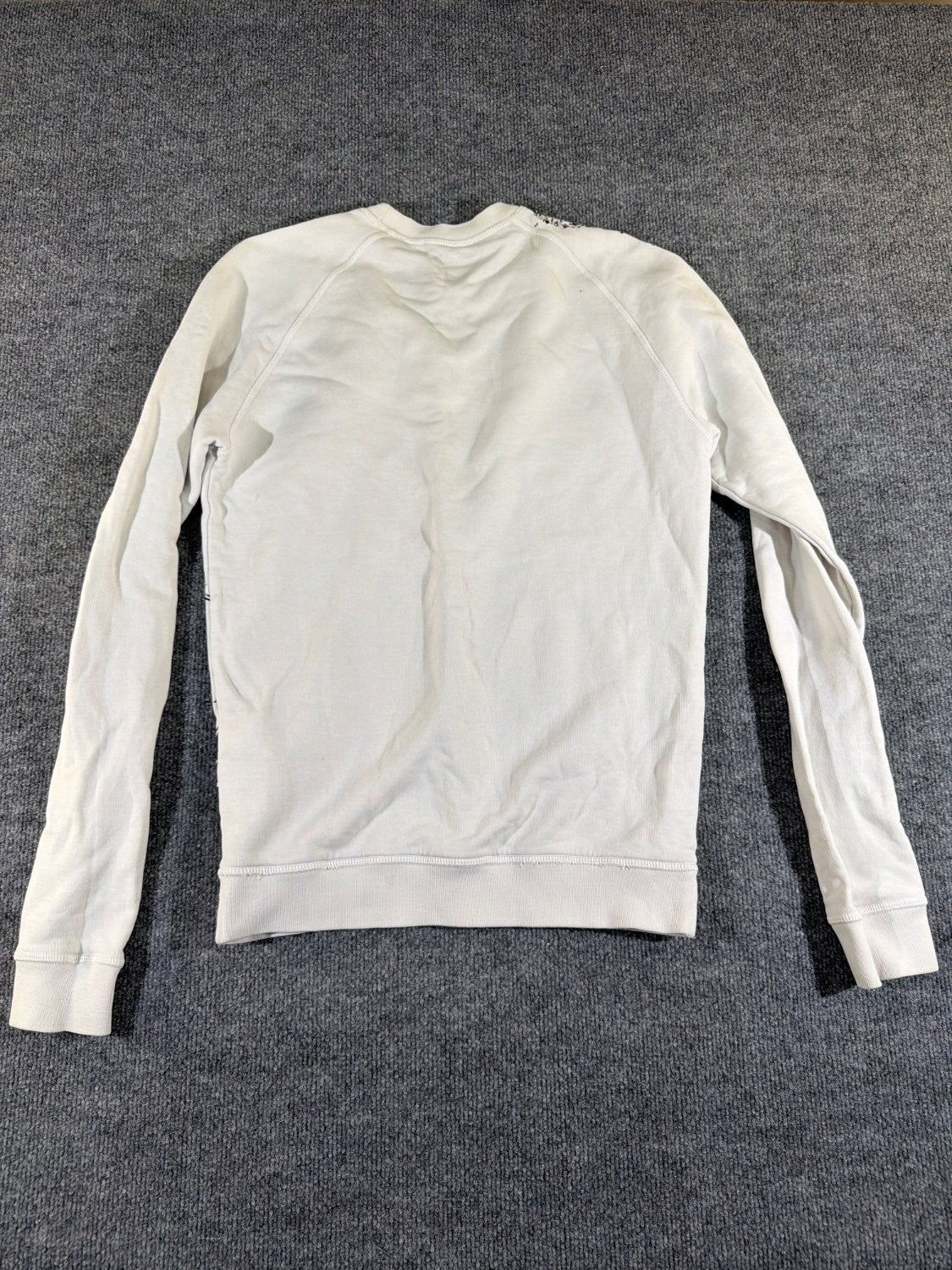 DSQUARED2 Paint Splatter Logo Sweatshirt Men Size S Gray Raglan Crewneck Italy