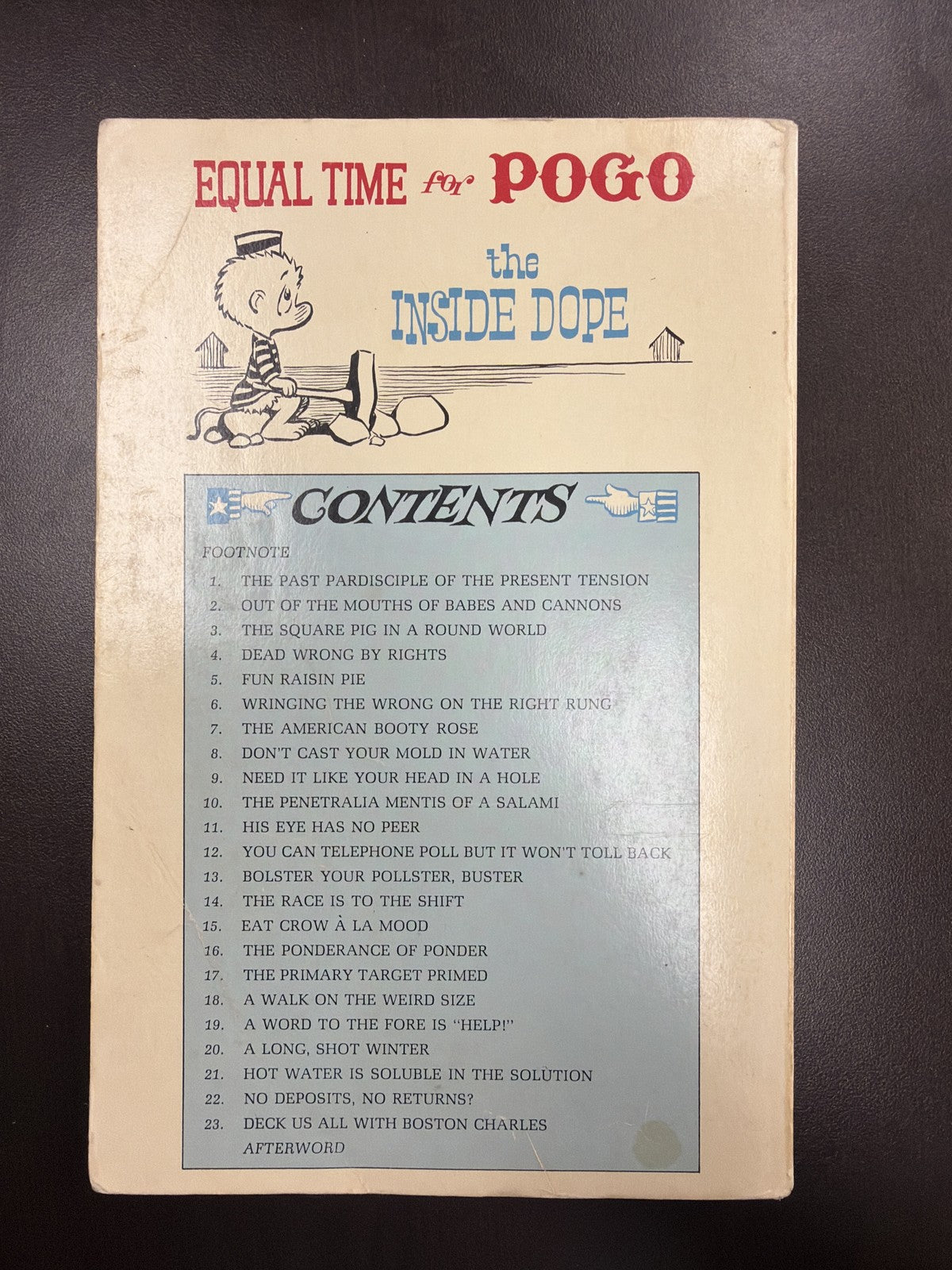 Walt Kelly Equal Time for Pogo Comic Book 1967 First Printing Used