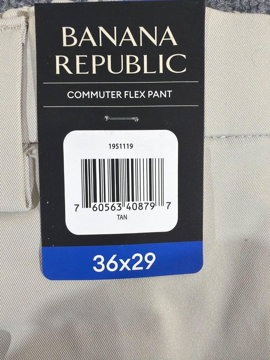 Banana Republic Commuter Flex Pant Men 36x29 Athletic Fit Tan Chino Twill New