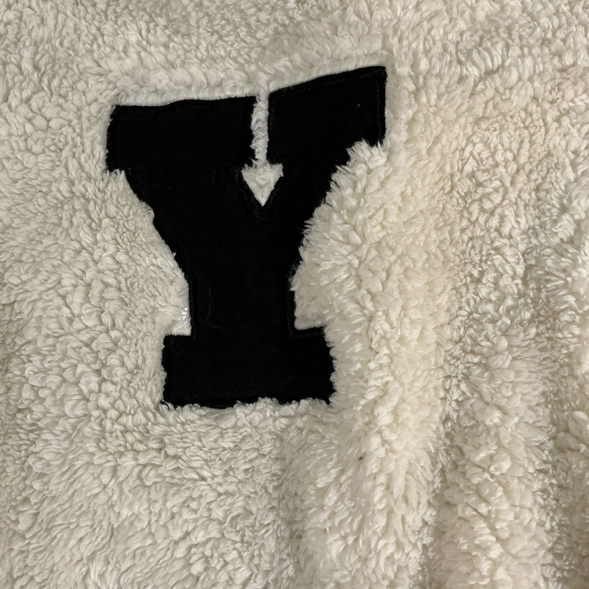 Women's Playboy by PacSun Oversized White/Ivory Sherpa Fleece Jacket Size XS/X