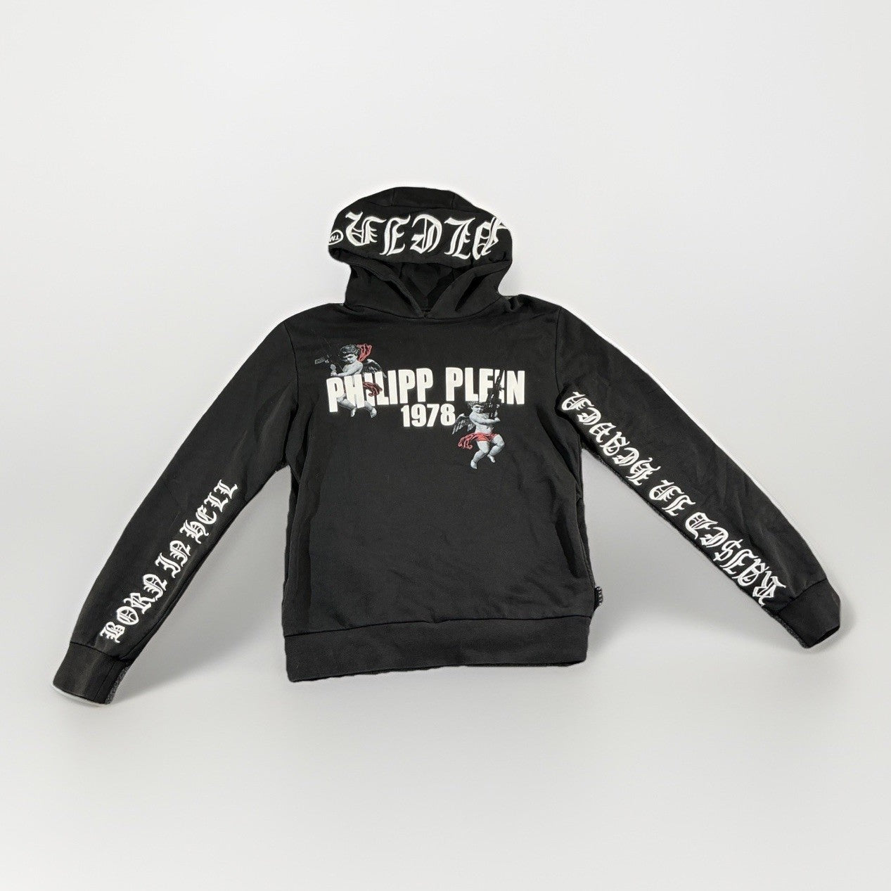 Philipp Plein Sweater hoodie Large Distressed FASHION SIZE M COLLECTIBLE