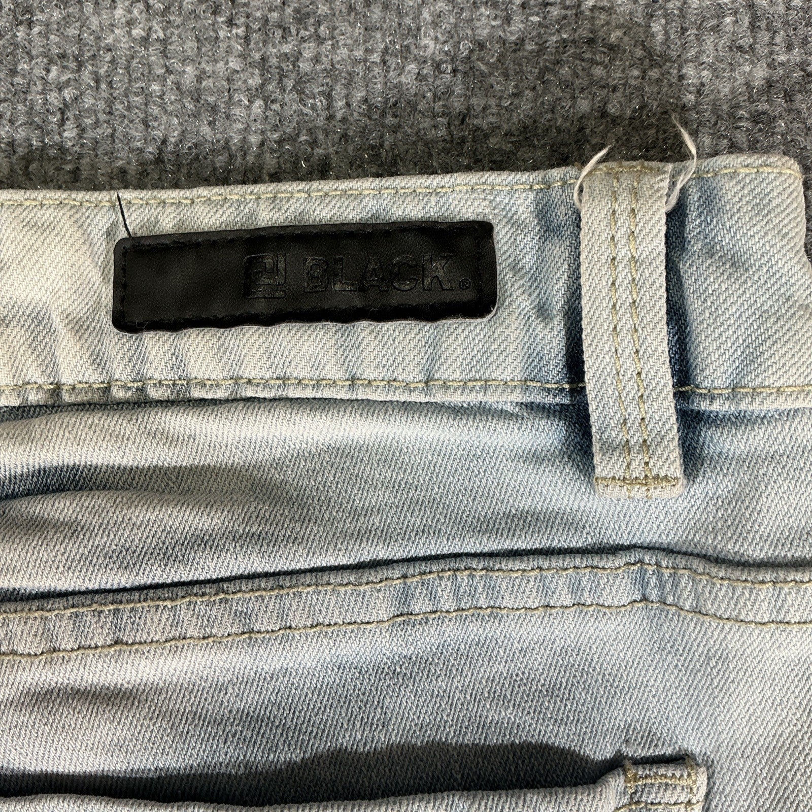 CJ Black Jeans Womens 34/32 Skinny Flex Blue Light Urban Fashion Designer Line