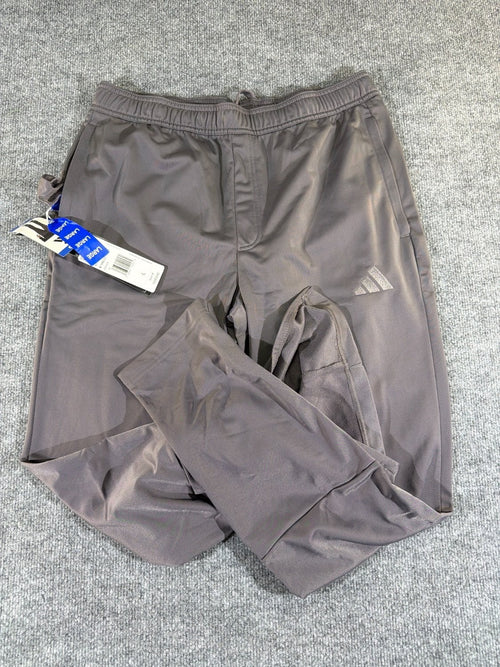 adidas M Tricot Performance Training Pants Men's Large Gray Track Activewear NWT