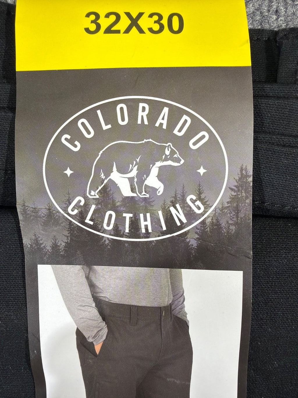 Colorado Clothing Men's Utility Pant 32x30 Black Relaxed Fit 2-Way Stretch New