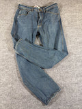 EU 34 Wrangler Regular Fit Men's Jeans 34x32 Medium Wash Blue Stretch Denim