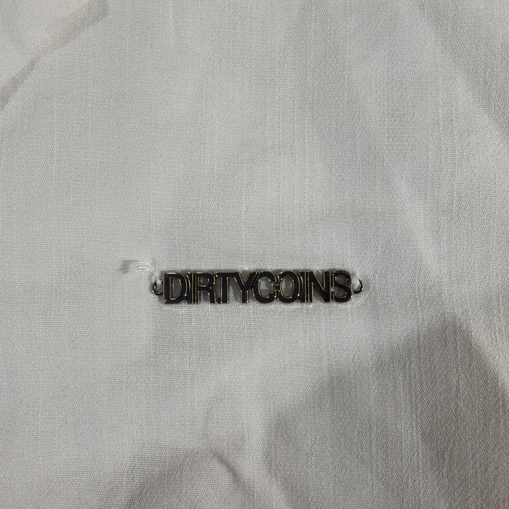 DirtyCoins  white short-sleeved button-up shirt Size S