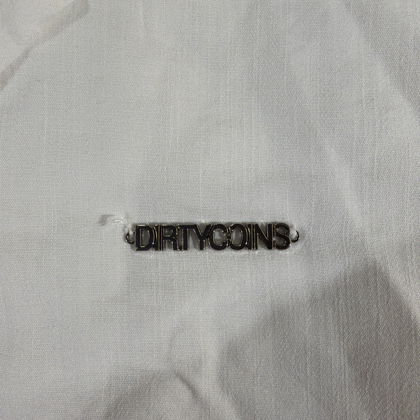 DirtyCoins  white short-sleeved button-up shirt Size S
