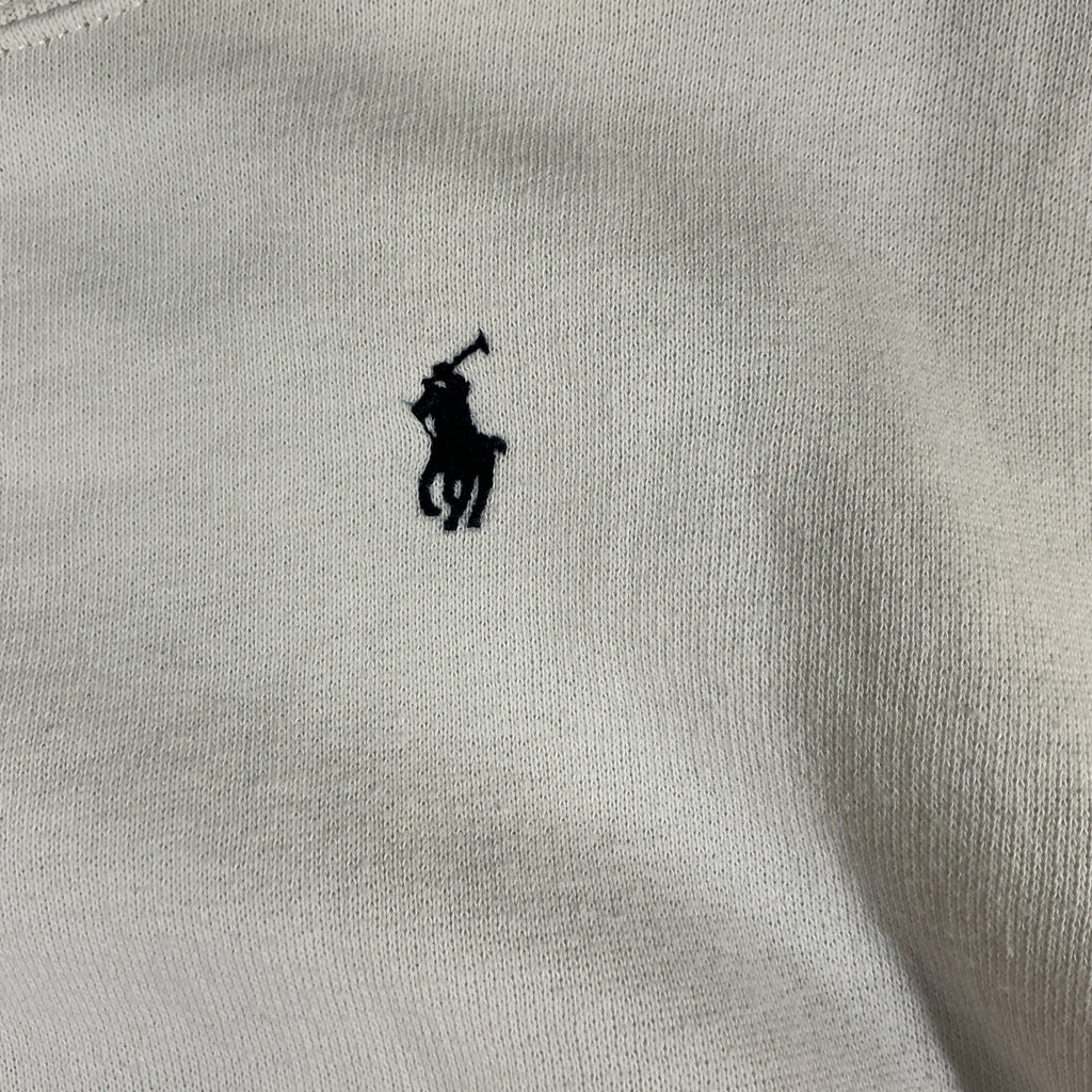 RARE Polo Ralph Lauren US Open White Crew Neck Sweatshirt Boys Green Navy LG 12