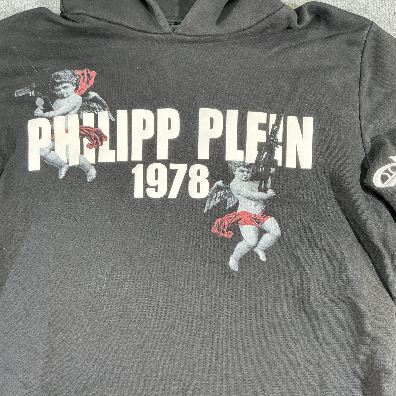 Philipp Plein Sweater hoodie Large Distressed FASHION SIZE M COLLECTIBLE