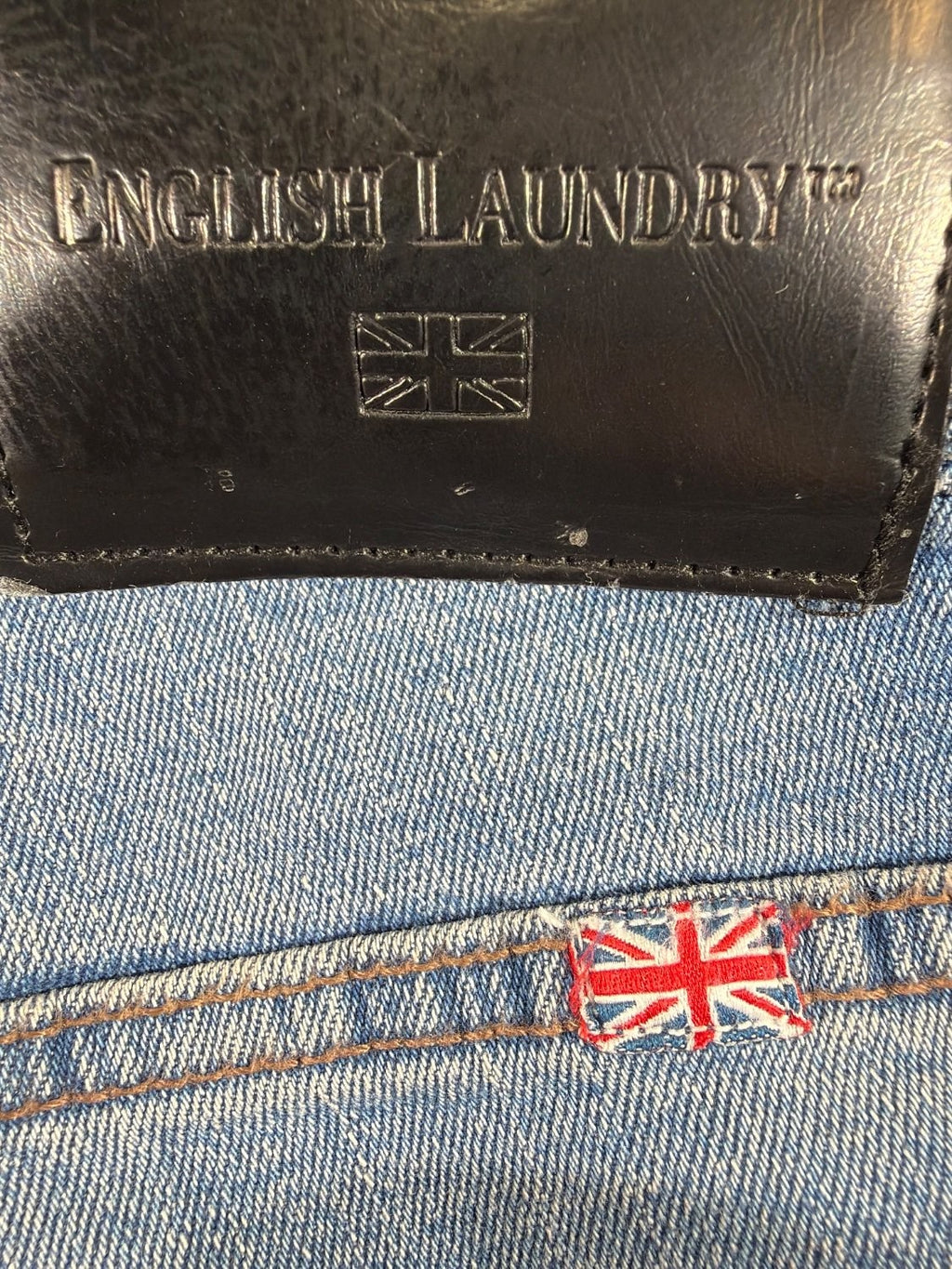 English Laundry Harrow Straight Fit Men's Jeans Blue Stretch Denim 30 x 32 EU 30