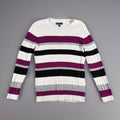 KAREN SCOTT (XL) MULTICOLOR KNIT  CREW  NECK SWEATER TOP