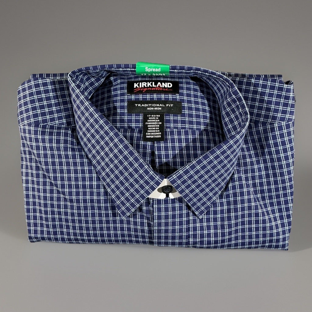 Kirkland Men 17 / 17 32 / 33 Dress Shirt NWT (F042)