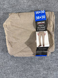 Kirkland Signature Men's Brushed 5-Pocket Pant Tan 36x30 Stretch Chino 7771463