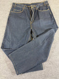 US 5 Kirkland Signature Men's Jeans 38x30 Dark Wash Blue Straight Leg Denim