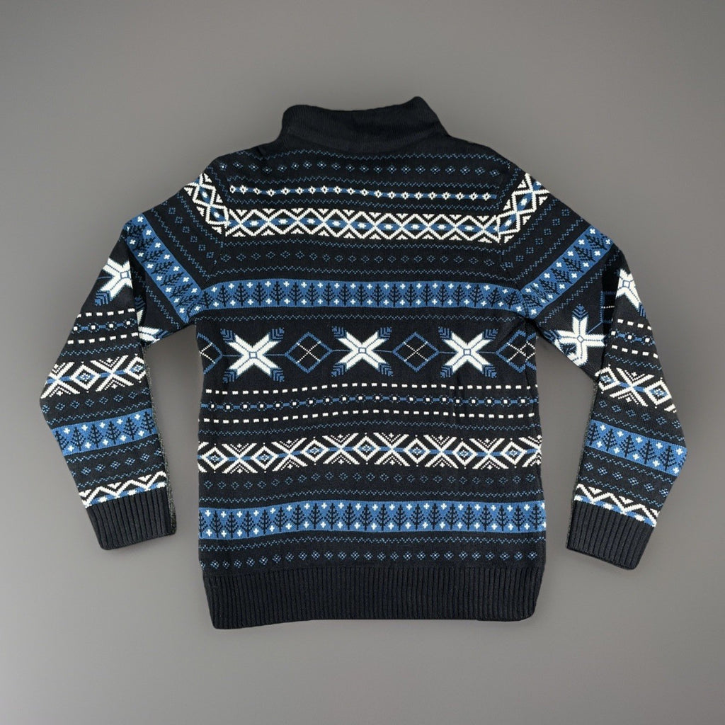 Levi’s  Pullover Long Sleeve Crew Neck Sweater Blue Geometric Size Small NWT