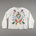 Stella McCartney Kids Sweatshirt Girls 14 Rainbow Love Guitar Textured Groovy