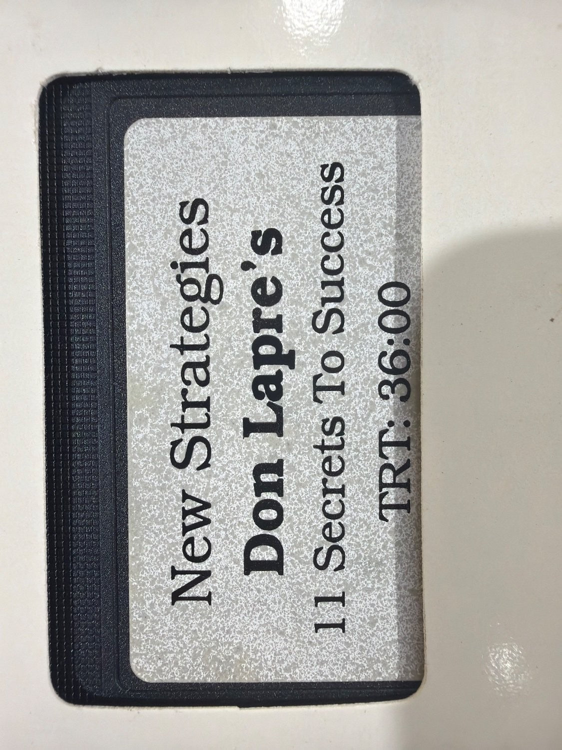 Vintage Don Lapre New Strategies 11 Secrets To Success VHS Tape 1995 Business
