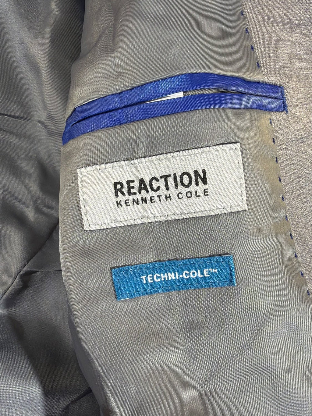 Kenneth Cole Reaction Techni-Cole The Flex Coat Men's Blazer Gray Modern Fit NWT
