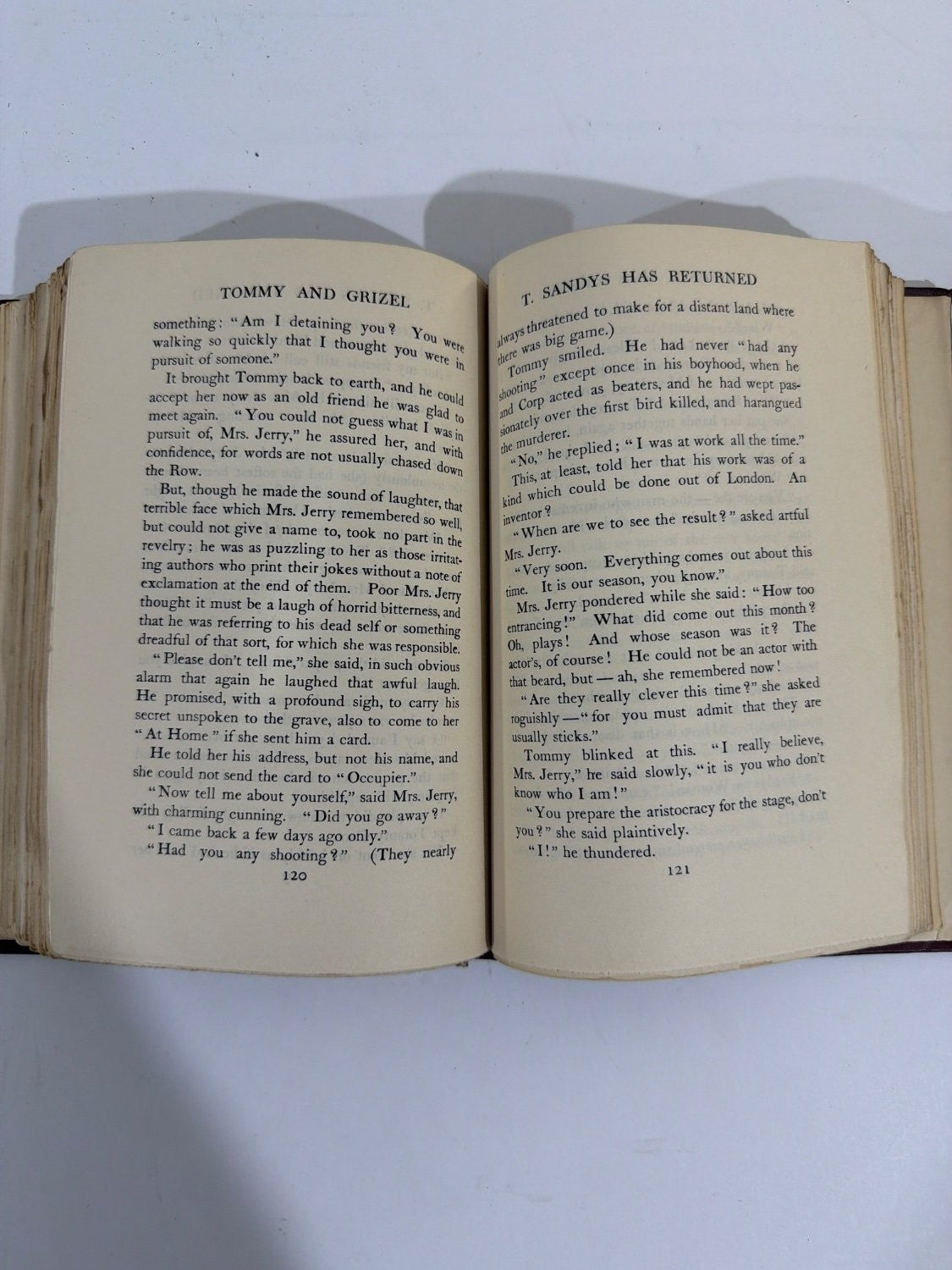 J.M. Barrie Tommy and Grizel Hardcover Book 1900 Embossed Cover Emblem