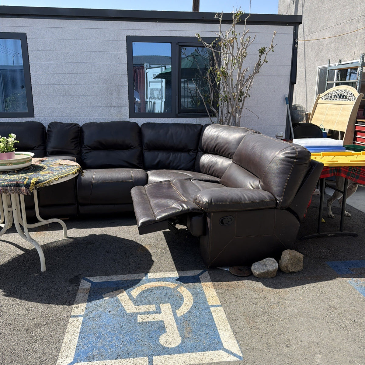 Corner Leather Sofa Couch Living Room Casita Local Pick Up Only Best Offer Free