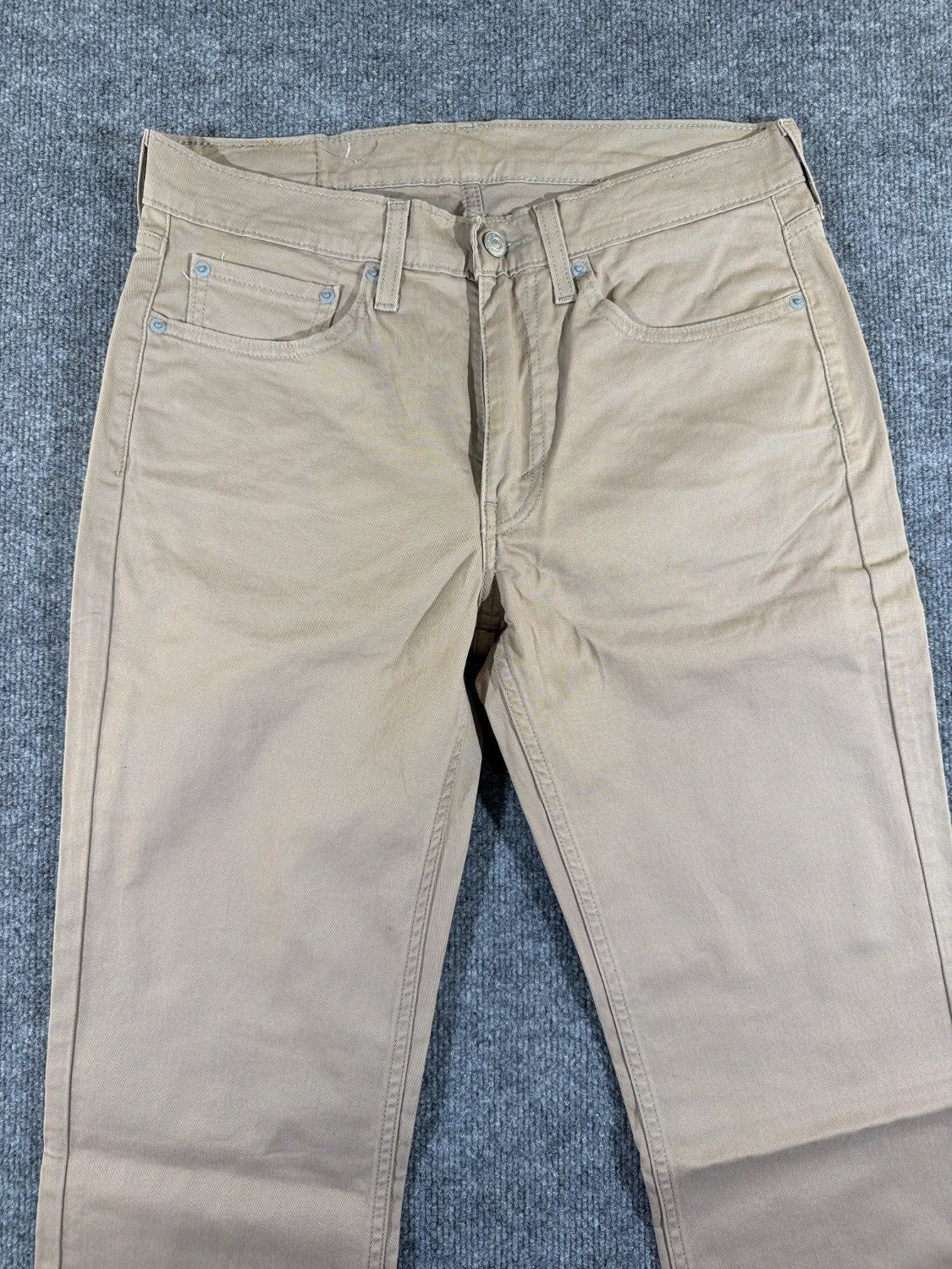 Levi's 514 Straight Fit Men's Pants 32x34 Tan Khaki Cotton Twill Chino 5-Pocket
