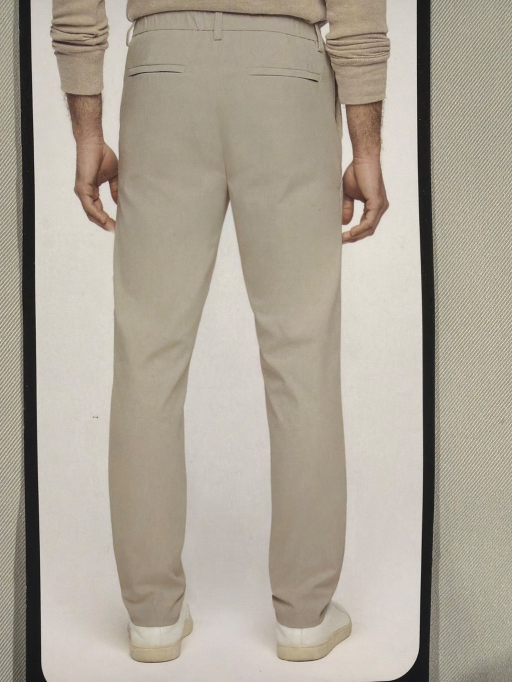 Banana Republic Commuter Flex Pants Men 38x32 Athletic Fit Tan Stretch Chino NWT
