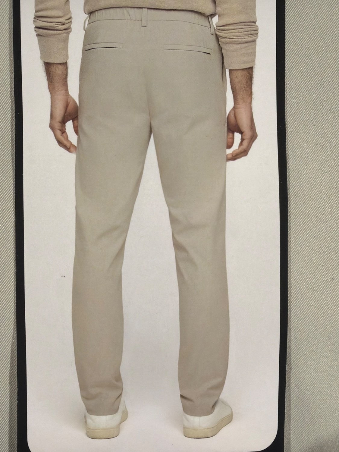 Banana Republic Commuter Flex Pants Men 38x32 Athletic Fit Tan Stretch Chino NWT