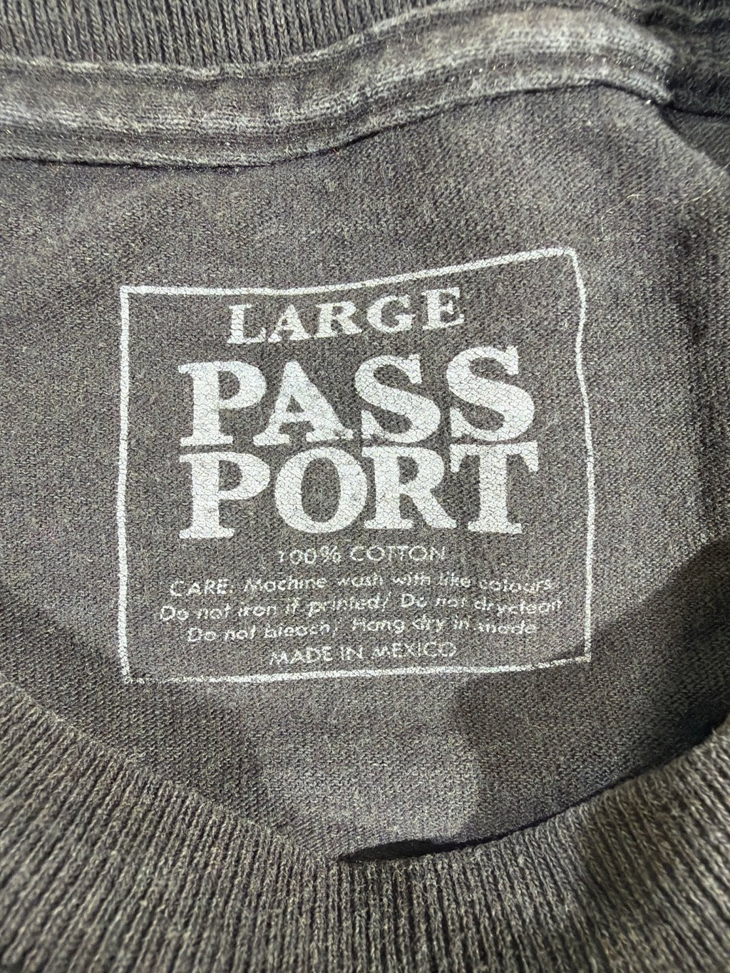 Port Off Shovel Graphic T-Shirt Men's Large Black Cotton Skateboarding