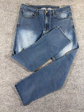 EU 34 Buffalo David Bitton Axel Slim Stretch Jeans Men 34x30 Blue Faded Denim