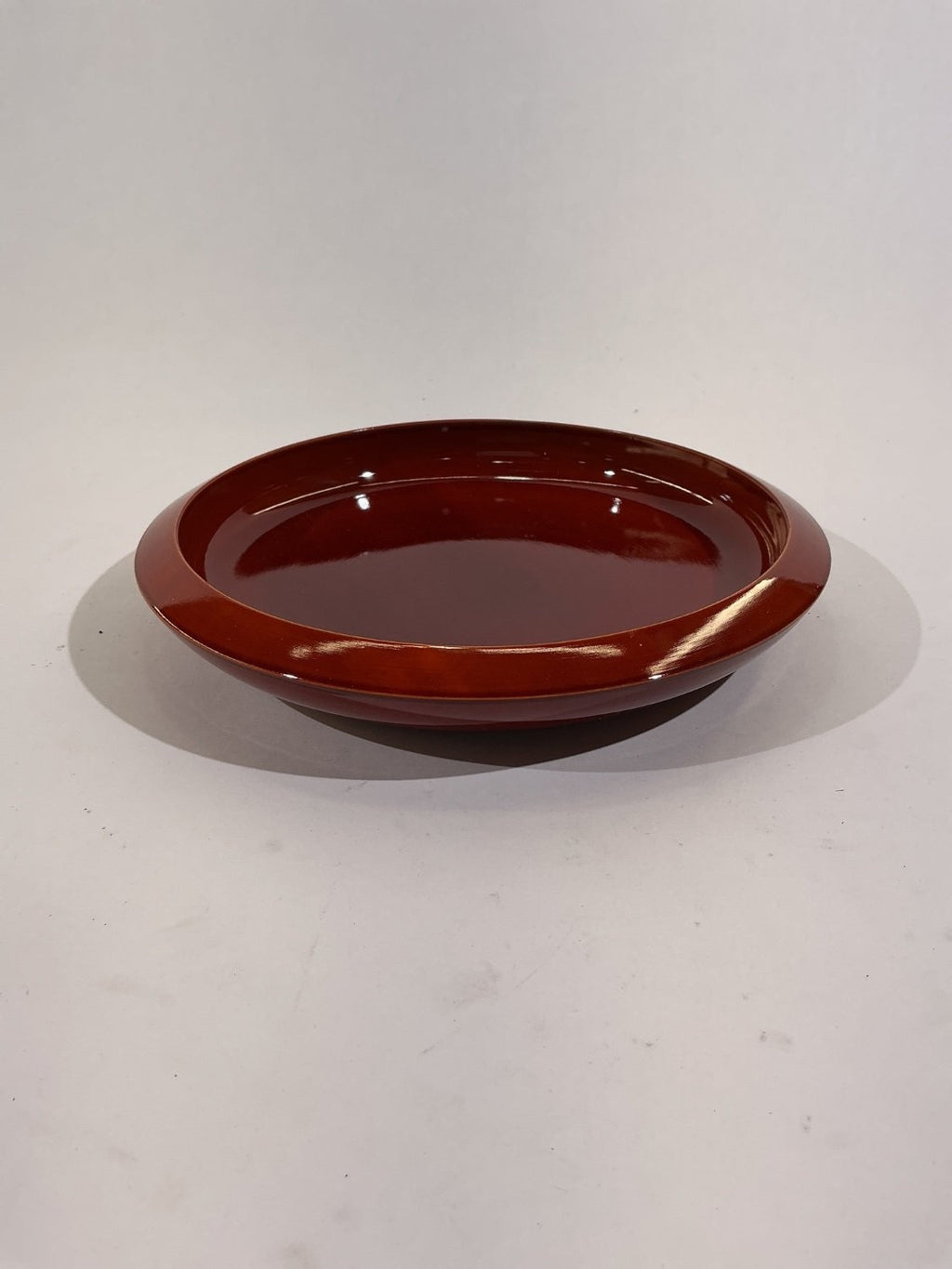 Hida Shunkei Tetsubachi No. 7 Wood Bowl Brown 21cm BN-91-13 Modern Used Boxed