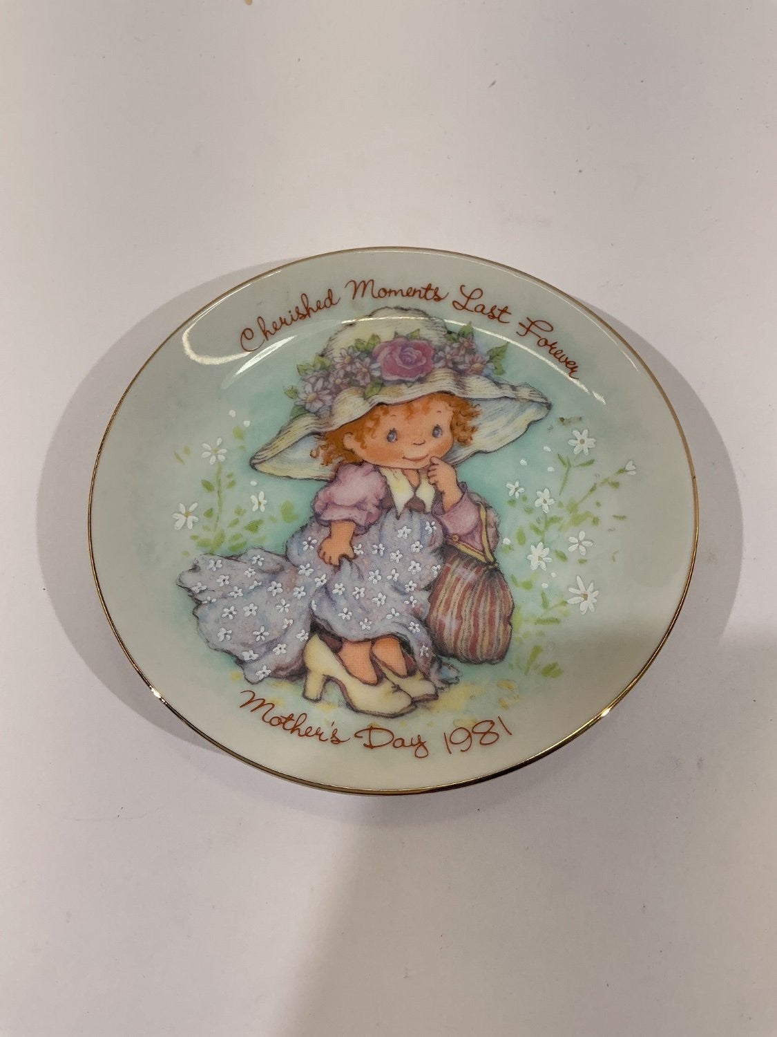 Avon Cherished Moments 1981 Mother's Day Collector Plate Small Multicolor