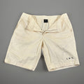 Armani Exchange Mens Khaki Shorts Dress Casual Chino White Size 32 Flat Front